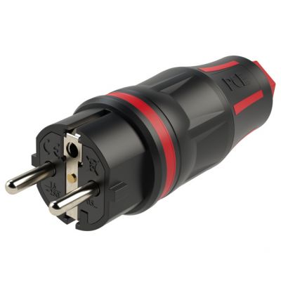 WTYCZKA JEDNOFAZOWA GUMOWA 10/16A 2P+Z TOP TAURUS 2 Wtyczka w pełni gumowa 05721-sr PCE (05721-sr)