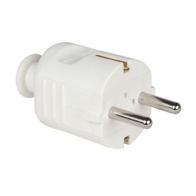 WTYCZKA SCHUKO 2P+Z 10/16A IP20 BIALA PCE (02958)