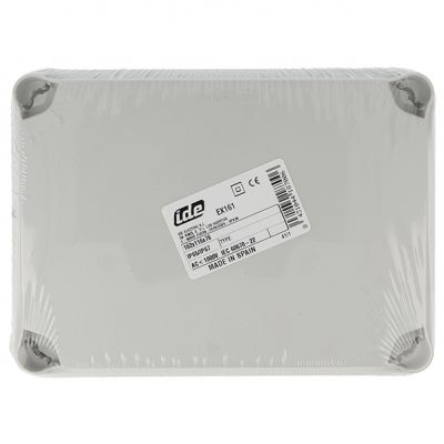 PUSZKA SERII „LIGHT” PUSZKA INSTALACYJNA LIGHT POKRYWA PEŁNA, Z OSŁABIENIAMI 162x116x76 (6xM25, 4xM40) IP66/67 EX-161 PCE (EX-161)