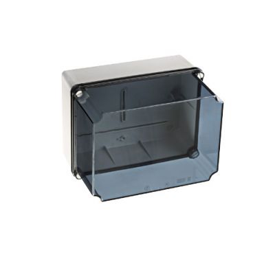 PUSZKA SERII „LIGHT” PUSZKA INSTALACYJNA LIGHT POKRYWA TRANSPARENTNA, GŁADKA 241x180x175 (4xM25, 6xM40) IP66/67 GSLT-231 PCE (GSLT-231)