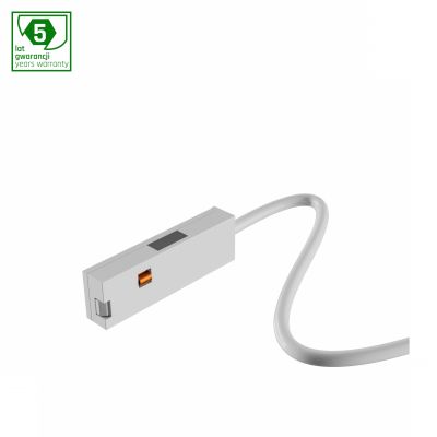 SYSTEM SHIFT NANO przyłącze końcowe kabel 2000mm BIAŁE WLD+80047 (WLD+80047)