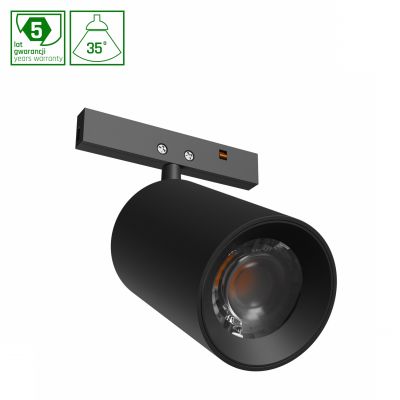 SYSTEM SHIFT NANO - SPOT OPRAWA NA SZYNOPRZEWÓD 35x55x81MM 5W 35ST CZARNY 5 LAT GW. (WLD+80011)