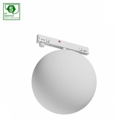 SYSTEM SHIFT NANO - GLOBE OPRAWA KULA 100x120MM 7W BIAŁY 5 LAT GW. (WLD+80006)