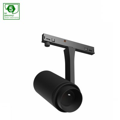 SYSTEM SHIFT NANO - SPOT ZOOM OPRAWA NA SZYNOPRZEWÓD 40x80x145MM 7W 15-45ST CZARNY 5 LAT GW. (WLD+80012)
