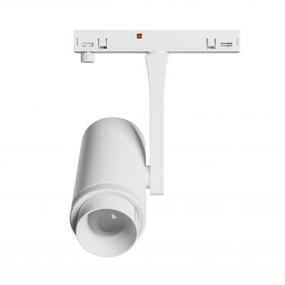 SYSTEM SHIFT NANO - SPOT ZOOM OPRAWA NA SZYNOPRZEWÓD 40x80x145MM 7W 15-45ST BIAŁY 5 LAT GW. (WLD+80001)