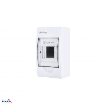 Rozdzielnica natynkowa 1x4 IP40 zaciski 4N+4PE BEMKO (A80-RDN-IP40-NPE-04P)