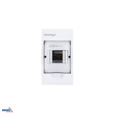 Rozdzielnica natynkowa 1x12 IP40 zaciski 12N+12PE BEMKO (A80-RDN-IP40-NPE-12P)