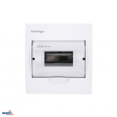 Rozdzielnica podtynkowa 1x8 IP40 zaciski 8N+8PE BEMKO (A80-RDP-IP40-NPE-08P)