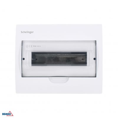 Rozdzielnica podtynkowa 1x12 IP40 zaciski 12N+12PE BEMKO (A80-RDP-IP40-NPE-12P)