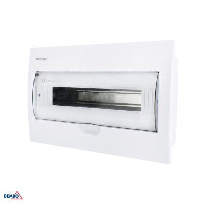 Rozdzielnica podtynkowa 1x18 IP40 zaciski 18N+18PE BEMKO (A80-RDP-IP40-NPE-18P)