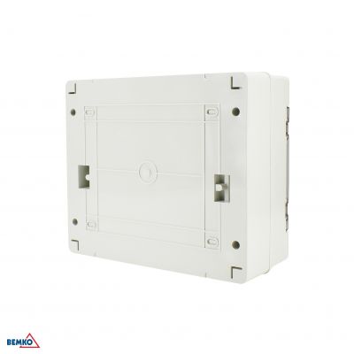 Rozdzielnica natynkowa hermetyczna 1x12 IP65 zaciski 12N+12PE BEMKO (A80-RHN-IP65-NPE-12P)