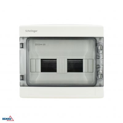 Rozdzielnica natynkowa hermetyczna 1x12 IP65 zaciski 12N+12PE BEMKO (A80-RHN-IP65-NPE-12P)