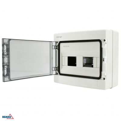 Rozdzielnica natynkowa hermetyczna 1x12 IP65 zaciski 12N+12PE BEMKO (A80-RHN-IP65-NPE-12P)