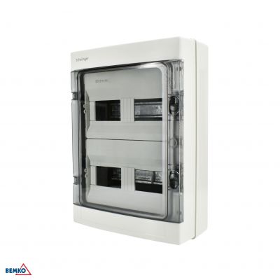 Rozdzielnica natynkowa hermetyczna 2x12 IP65 zaciski 24N+24PE BEMKO (A80-RHN-IP65-NPE-24P)