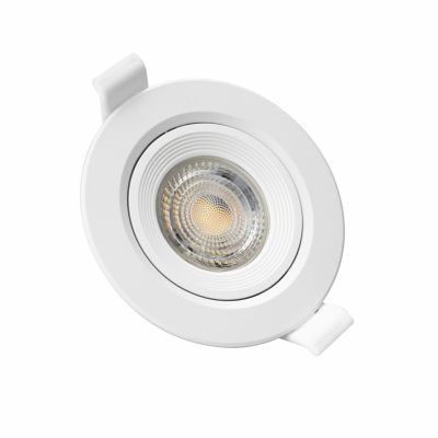 Oprawa punktowa oczko FIALE CORE FLAT GU10 GU10 IP20 FI90x26 mm BIAŁY OKRĄGŁA RUCHOMA Spectrum LED (SLIP001025)
