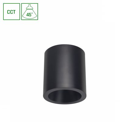 Oprawa sufitowa spot lampa CHLOE COMPLETE 7W ciepła/neutralna/zimna 230V 45ST IP20 UGR<19 FI90X100MM CZARNY OKRĄGŁA (SLI043033CCT_PW)