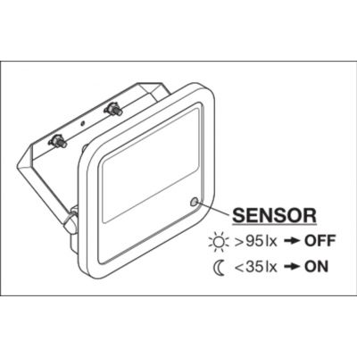 Naświetlacz LED 125W 15000lm 4000K IP65 z wbudowanym czujnikiem zmierzchu Floodlight PHOTOCELL 4058075461161 LEDVANCE (4058075461161)