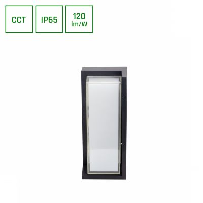 Oprawa elewacyjna na zewnątrz VERTO BLOCK 20W CCT zmiana barwy światła 230V 160/120ST IP65 100x130x320mm CZARNY Spectrum LED (SLI003052CCT_PW)