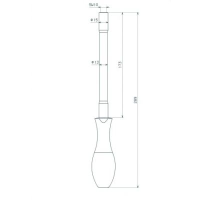 Uchwyt z elastycznym prętem do zacisków uziemiaczy (745921)