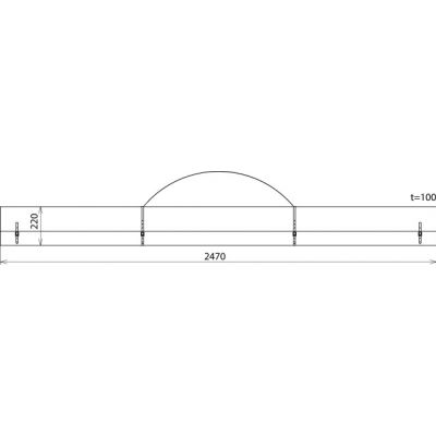 Torba ze sztucznej skóry 2470x100x220 mm (766602)