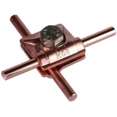 Zacisk uniwersalny MV do drutu 8 mm, Cu (390557)