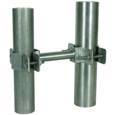 Element mocujący dystansujący do rur D 40 mm / D 45-65 mm o dł. 95 mm, stal nierdzewna NIRO (105162)
