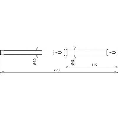 Drążek uziemiający, dł. 920 mm (761070)