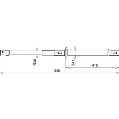 Drążek uziemiający, dł. 920 mm (761075)