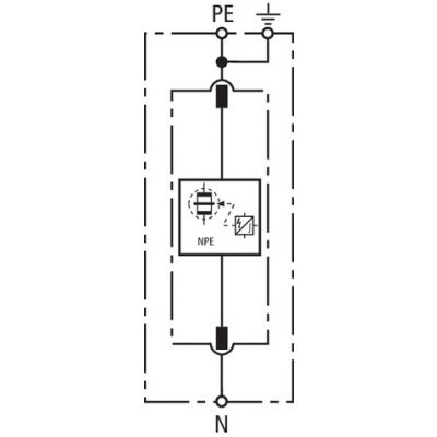 Ogranicznik przepięć N-PE DEHNgap M (961101)