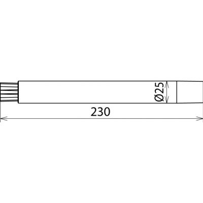 Dysza okrągła z przykręcanym pędzlem fi 25 mm (785570)