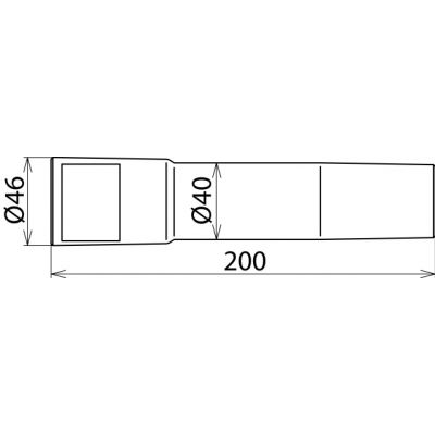 Przedłużenie fi 40 / dł. 200 mm (785521)