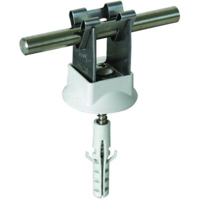 Wspornik DEHNgrip, wys. 20 mm, z kołkiem 8 mm, wkrętem i uszczelką, stal nierdzewna NIRO (207109)