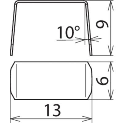 Oznacznik odprowadzeń z numerem 8, stal nierdzewna NIRO (490008)