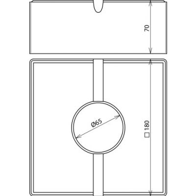 Podstawa betonowa DEHNiso-DLH 180x180x70 mm, 4,6 kg, beton C35/45 (253301)
