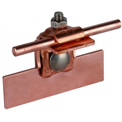 Zacisk krawędziowy wygięty 0,7-8 mm, Cu (365057)