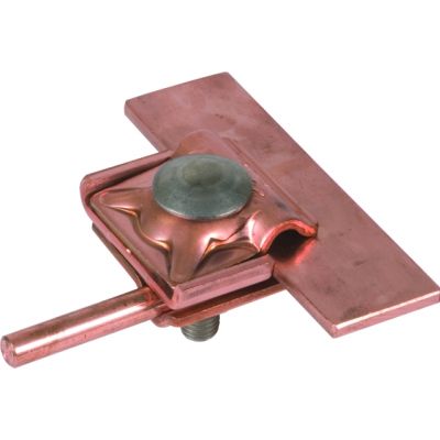 Zacisk krawędziowy prosty 0,7-10 mm, do drutu 8-10 mm, Cu (365227)