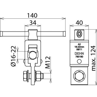 Gniazdo przyłącz. uziemiające (790160)