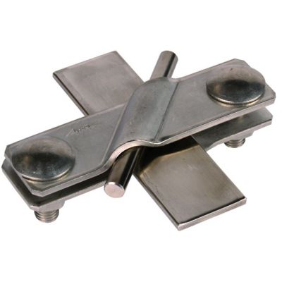 Zacisk SV do drutu 7-10/płask. 40 mm, stal nierdzewna NIRO (308329)