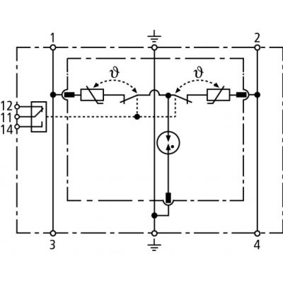 Ogranicznik przepięć DEHNrail M, 2-biegun. FM (953209)