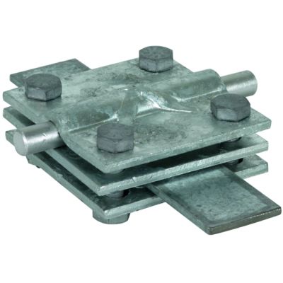 Zacisk krzyżowy z przekładką, St/tZn (321045)