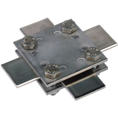 Zacisk krzyżowy 60x60 mm do płask. 30/30 mm, stal nierdzewna NIRO (318233)