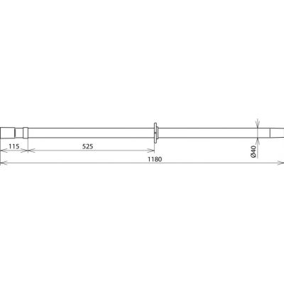 Rura z uchwytem fi 40 / dł. 1180 mm (785120)