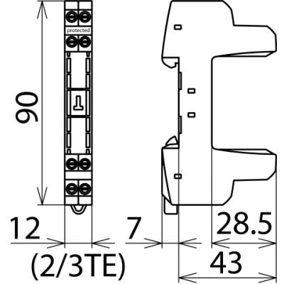 Podstawa do modułów ochronnych BLITZDUCTOR XT/SP (926304)