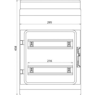 Obudowa izolacyjna, IP 54, 295x458x129 mm (902472)