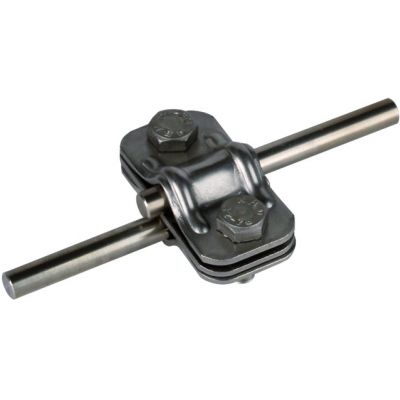 Zacisk probierczy z przekładką, drut 8-10/8-10 mm, stal nierdzewna NIRO (459129)