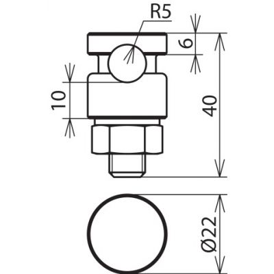 Zacisk KS, 1-częściowy M10, podkładka sprężysta, stal nierdzewna NIRO (V4A) (301099)