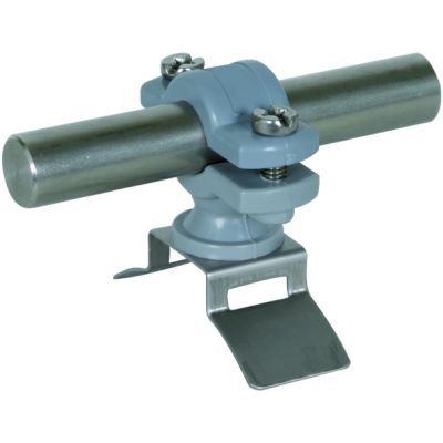 Wspornik do pręta uziemiającego 16 mm, do rury spustowej, stal nierdzewna NIRO (275716)