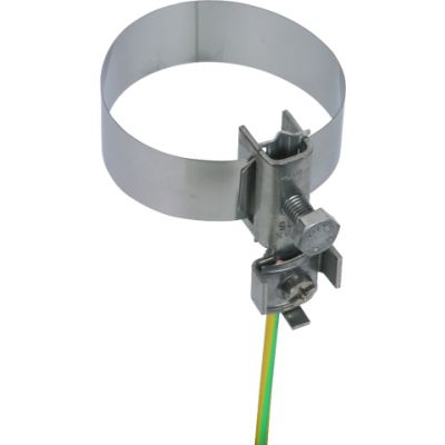 Obejma taśmowa uziemiająca do rur 3/4-2", stal nierdzewna NIRO (540910)