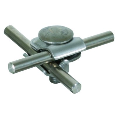 Zacisk uniwersalny mmV do drutu 6-8 mm, stal nierdzewna NIRO (390259)