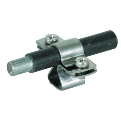 Wspornik DEHNhold do drutu w płaszczu PVC, 13 mm, z gwintem wewn. M8, NIRO (274113)